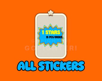 Monopoly_Go - New Album - All 1 Stars Sticker - 15 pcs/order