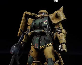 AeroModelBuild MS-06R-1 Breniss Ox’S Zaku Ver 2.0 (Shaping) Kit de modelo MG 1/100 construido y pintado