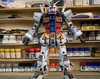 RX78 Gundam (2.0) preensamblado y pintado con piezas de fotograbado PGU a escala 1/60 / Acabado personalizado / Kit de modelo ensamblado profesionalmente / Regalo para coleccionistas de anime