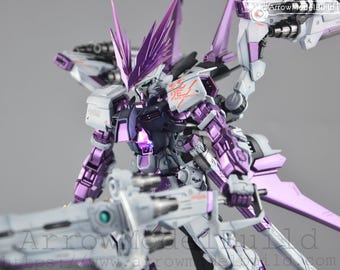 AeroModelBuild Astray Red Dragon (Purple) Painted Pilot with LED Built & Painted MG 1/100 Model Kit