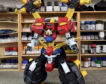 AeroModelBuild Devil Gundam Kit de modelo de resina a escala 1/100, construido y pintado