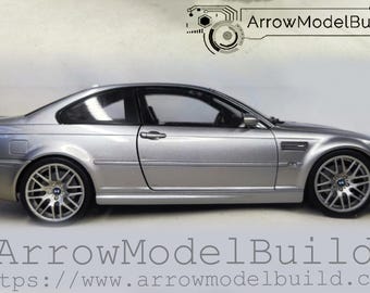 AeroModelBuild BMW M3 E46 (Titanium Silver) Built & Painted 1/18 Model Kit