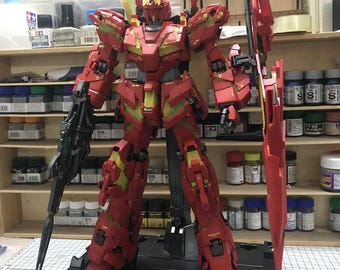 AeroModelBuild Unicorn Red Built & Painted PG 1/60 Model Kit