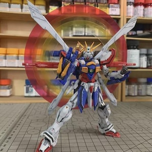 AeroModelBuild God Gundam (Shaping) Built & Painted RG 1/144 Model Kit