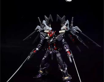 Pre-Built Painted Gundam Astray Noir MG 1/100 Scale | Custom Shaping Finish | Professionally Assembled Model Kit | Anime Collector Gift