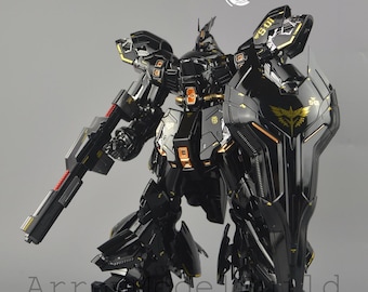 AeroModelBuild Sazabi Gundam (Custom Black) Built & Painted MG 1/100 Model Kit