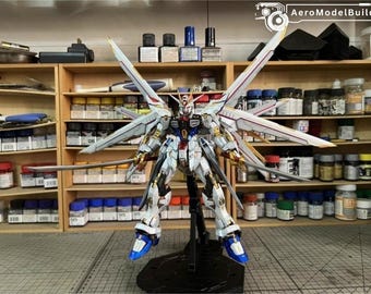 AeroModelBuild Strike Freedom Gundam (Mighty Strike Freedom Custom Color) Built and Painted MGEX 1/100 Model Kit