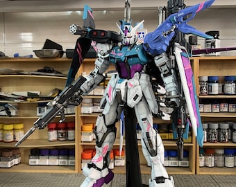 AeroModelBuild Perfect Strike Gundam (Custom Cyber Color ) Built & Painted PG 1/60 Model Kit
