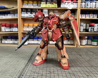 Pre-Built Painted Messer F-01 Gundam HG 1/144 Scale | Custom Finish | Professionally Assembled Model Kit | Anime Collector Gift