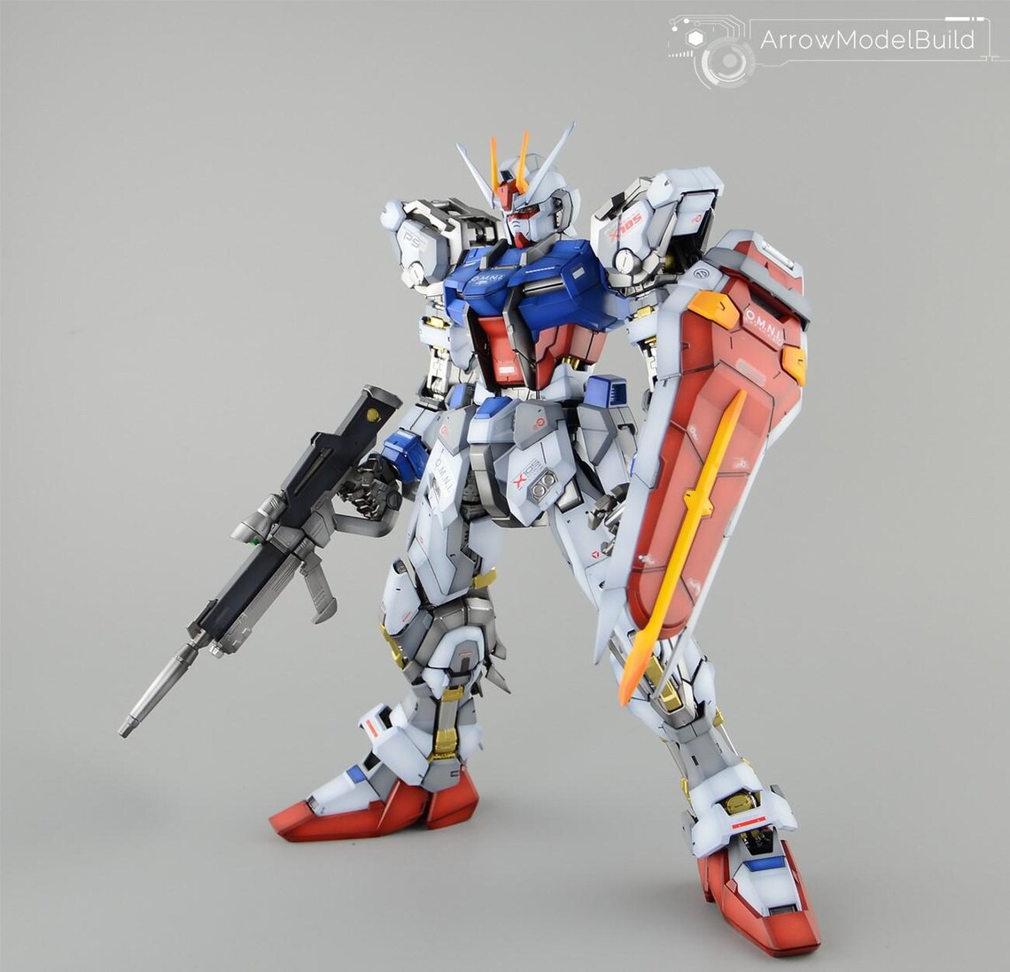 Aeromodelbuild Aile Strike and Sky Grasper Gundam Built & Painted PG 1/ ...