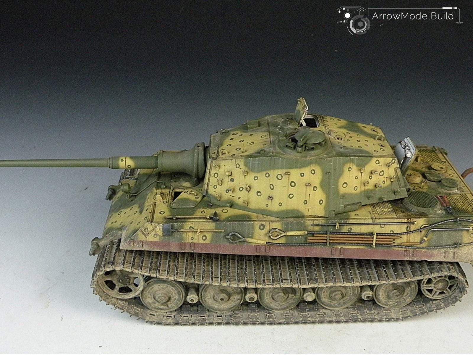 エアロモデルビルド キングタイガー オクトパスパターン迷彩戦車