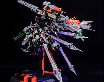 Maqueta prefabricada y pintada del Deep Striker 4.0 Gundam Blue a escala 1/100 / Acabado personalizado / Kit de montaje profesional / Regalo para coleccionistas de anime