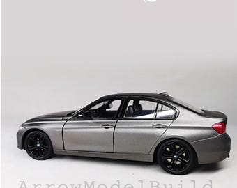AeroModelBuild BMW 330i (Matte AK Gray) Without Low Lying Built & Painted 1/24 Model Kit