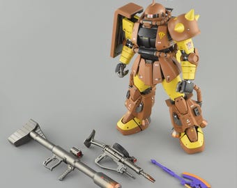 Pre-Built Painted Masaya Nakagawa's Zaku 1/100 Scale | Custom Finish | Professionally Assembled Model Kit | Anime Collector Gift