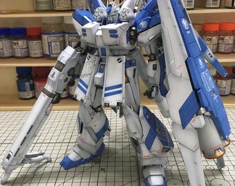 AeroModelBuild Hi-Nu HWS (Shaping) Gundam Built & Painted MG 1/100 Model Kit
