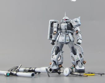 Pre-Built Painted Shin Matsunaga's Zaku II RG 1/144 Scale | Custom Finish | Professionally Assembled Model Kit | Anime Collector Gift