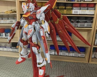 AeroModelBuild Strike Freedom (Vermillion) Built & Painted MG 1/100 Model Kit