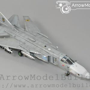AeroModelBuild Russian Su-24 Su-24 Fencer Fighter Bomber Built & Painted 1/72 Model Kit