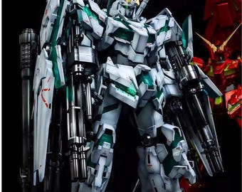 Kit de modelo de Gundam Unicorn con armadura completa, escala 1/60, construido y pintado por AeroModelBuild
