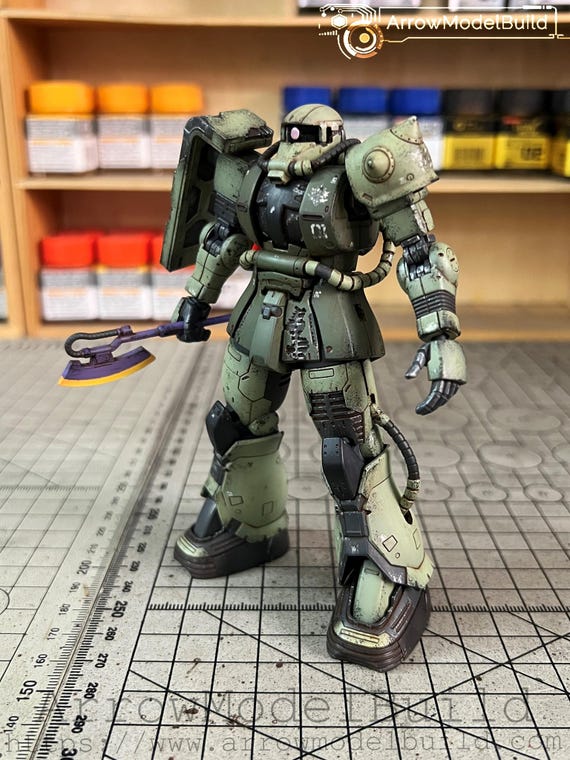 Aeromodelbuild Cucuruz Doan's Zaku (shaping) Built & Painted HG 1