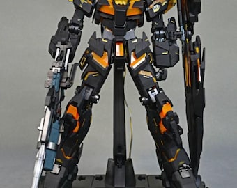Pre-Built Painted Banshee Norn Gundam (Matt Black) PG 1/60 Scale | Custom Finish | Professionally Assembled Model Kit