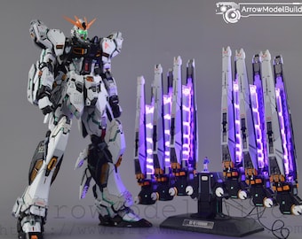 AeroModelBuild Nu Gundam with LED Effect Built & Painted 1/100 Resin Model Kit