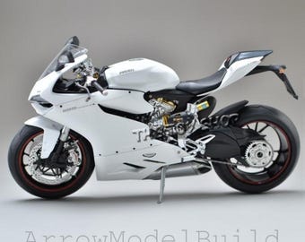AeroModelBuild Tamiya Ducati 1199 Panigle S Motorcycle Built & Painted 1/12 Model Kit
