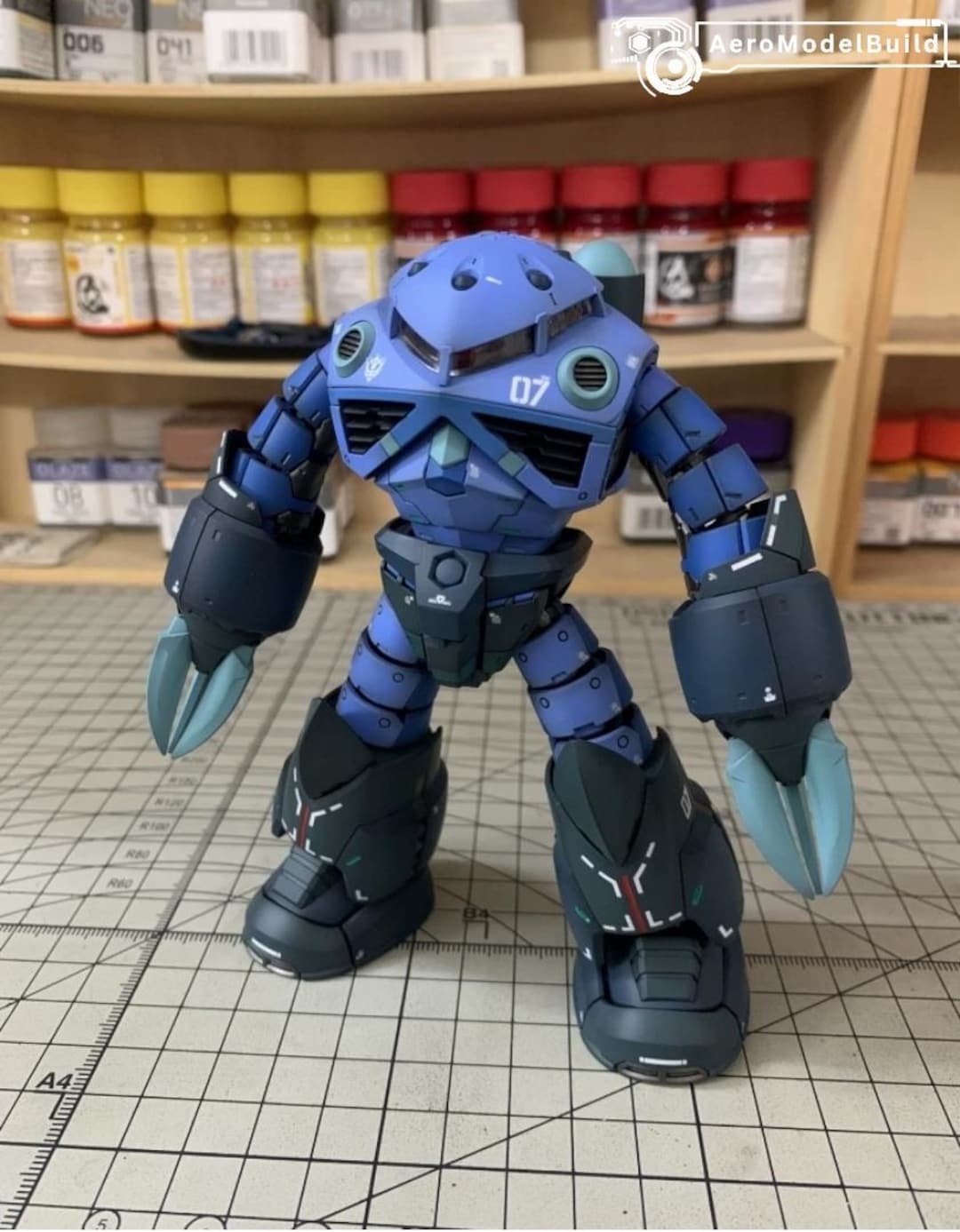 あお RG3体セット Pre-built Painted Zgok RG 1/144 Scale | Custom Finish