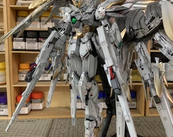AeroModelBuild Wing Gundam Snow White Prelude Built & Painted MG 1/100 Model Kit