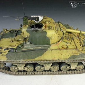 AeroModelBuild M4A3 Sherman Tank Built & Painted 1/35 Model Kit