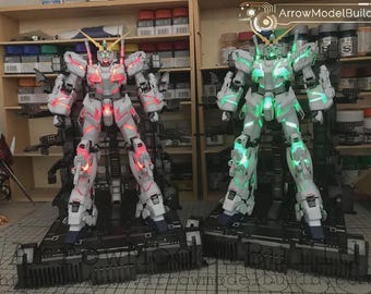 AeroModelBuild Unicorn (Green Psycho Frame) Built & Painted MG 1/100 Model Kit
