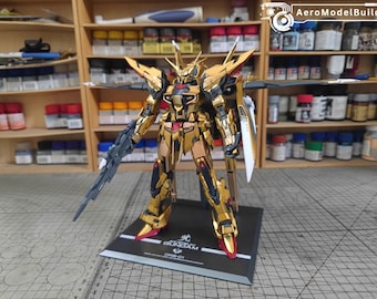 Pre-Built Painted Akatsuki Gundam Oowashi Pack 1/100 Scale | Custom Finish | Professionally Assembled Resin Model Kit | Anime Collector Gift