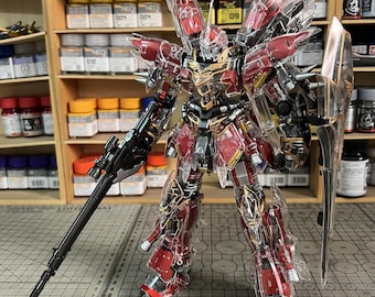 AeroModelBuild Sinanju (Transparent Version)  Built & Painted MG 1/100 Model Kit