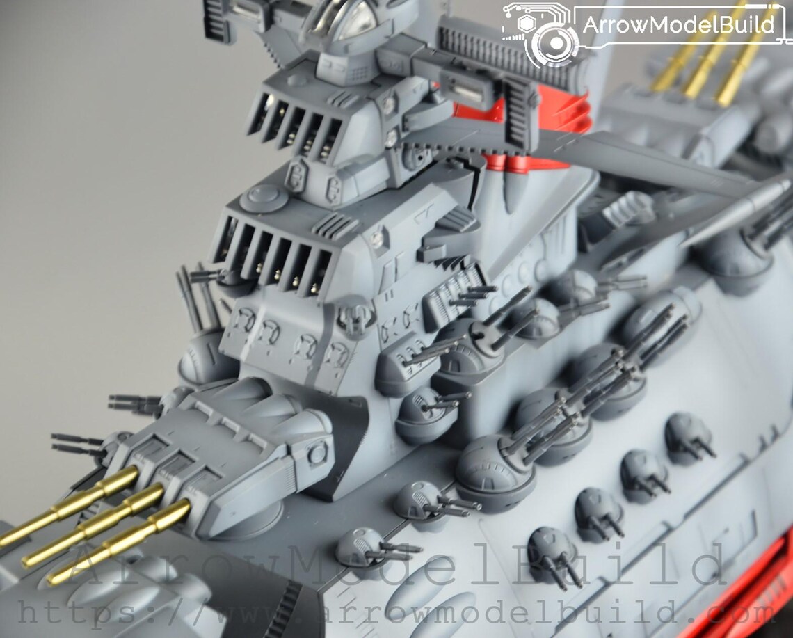 Aeromodelbuild Space Battleship Yamato Built & Painted PG 1/350 Model ...