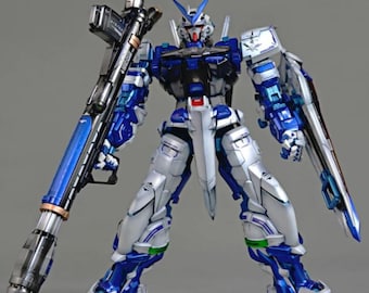 Pre-Built Painted Blue Astray (Metallic Color) PG 1/60 Scale | Custom Finish | Professionally Assembled Model Kit | Anime Collector Gift