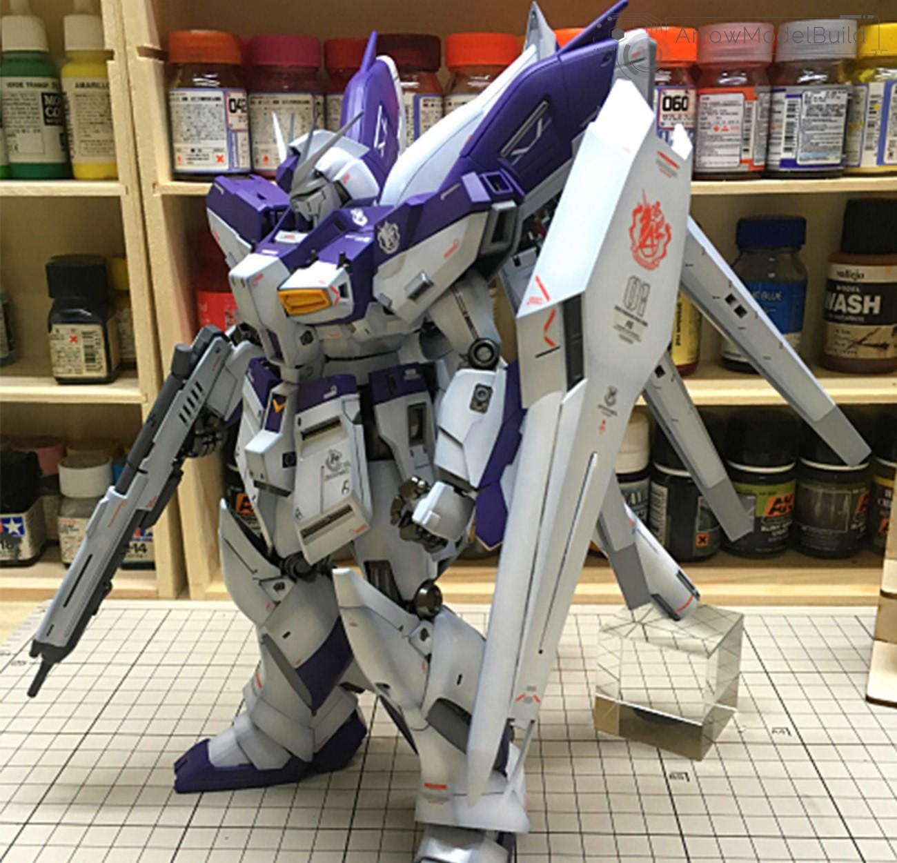 Aeromodelbuild Hi-nu Gundam Ver Ka Built & Painted MG 1/100 Model