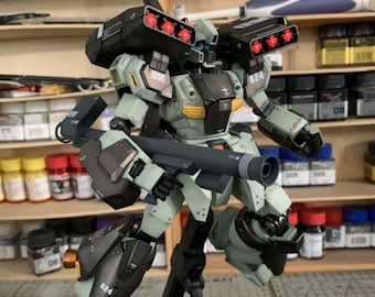 Maqueta prefabricada y pintada de Stark Jegan a escala MG / Acabado personalizado / Kit de montaje profesional / Regalo para coleccionistas de anime
