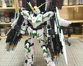 AeroModelBuild Full Armor Unicorn Ver Ka Built & Painted MG 1/100 Model Kit