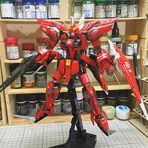 AeroModelBuild Aegis Gundam Built & Painted MG 1/100 Model Kit