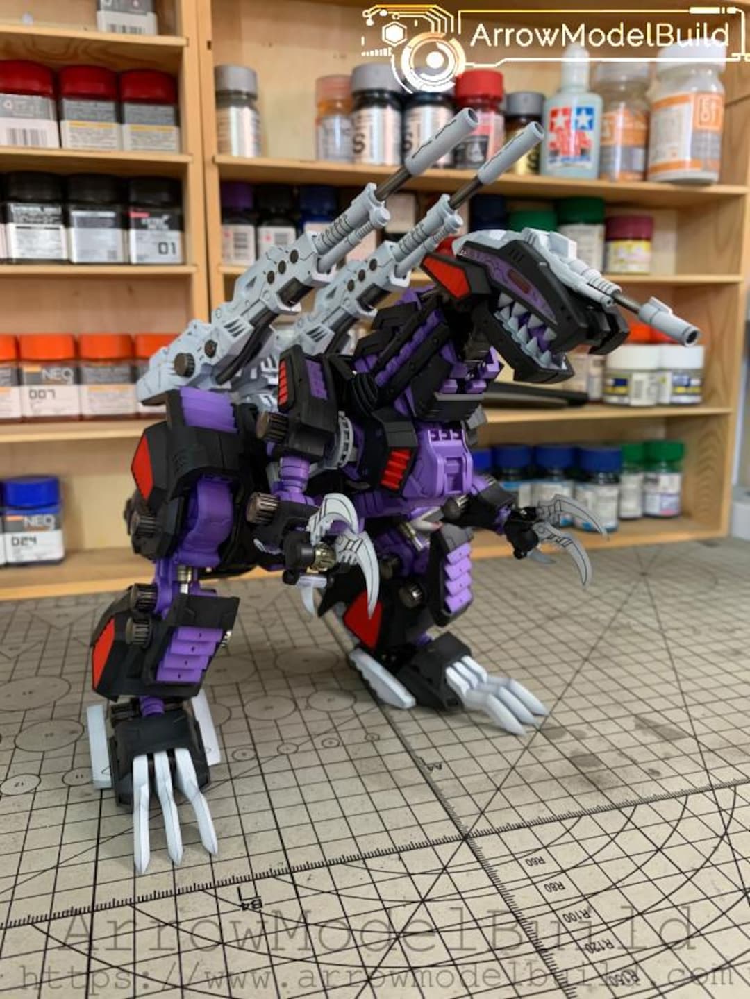 Aeromodelbuild Zoids Geno Saurer EZ-026 Built & Painted 1/72 Model