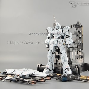 AeroModelBuild Unicorn Gundam Built & Painted with LED MGEX 1/100 Model Kit