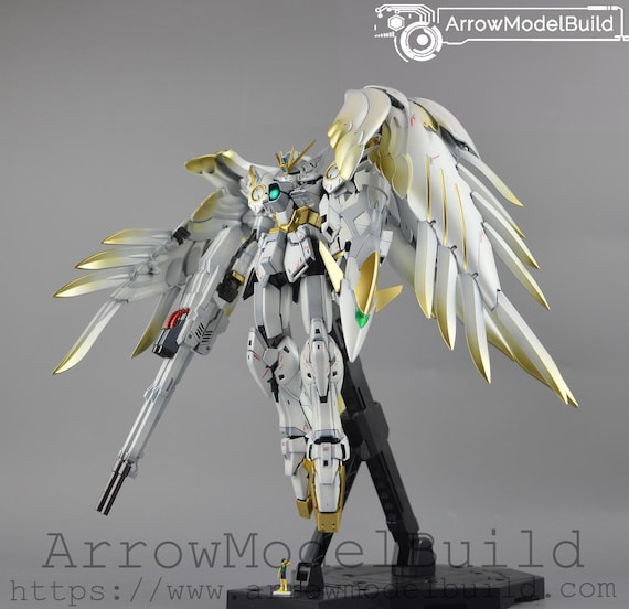 Aeromodelbuild Wing Gundam Snow White Prelude 2.0 Built & Painted