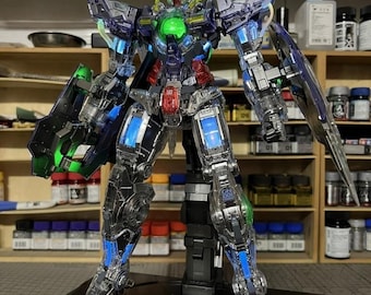 AeroModelBuild Exia Gundam (Transparent Version) Built & Painted PG 1/60 Model Kit