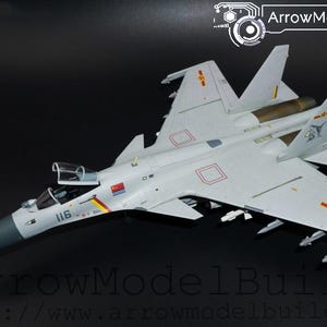 AeroModelBuild Hasegawa J15 Carrier Aircraft Built & Painted 1/72 Model Kit