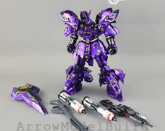 【新品未使用】SOMABITO DAIBUTSU PURPLE Aeromodelbuild Sazabi Ver.ka (metal Purple) Built & Painted MG 1