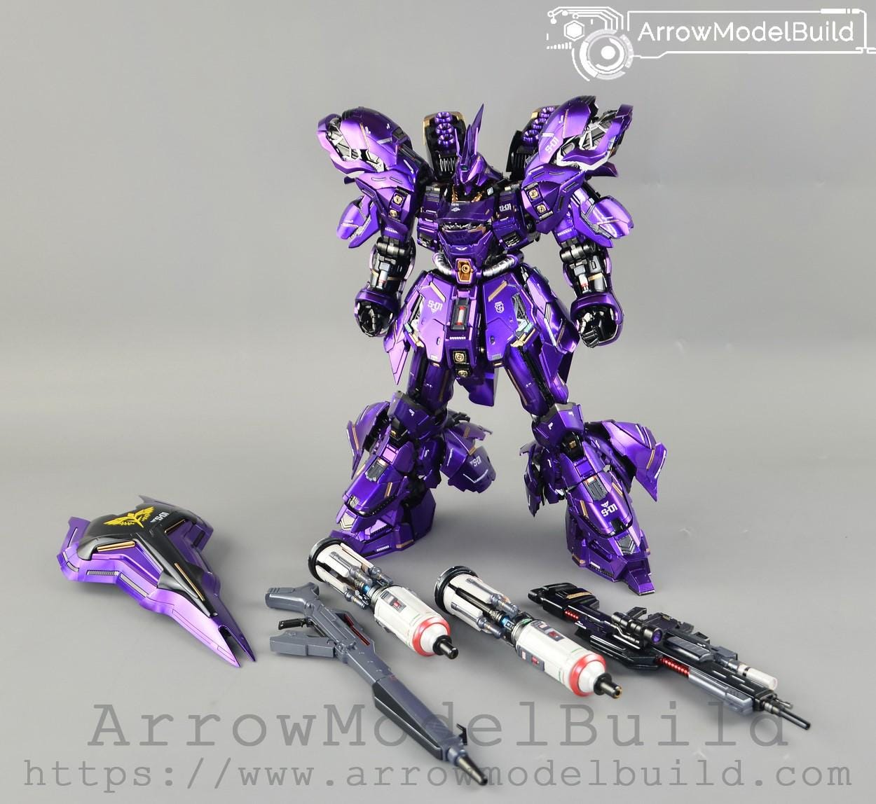 Aeromodelbuild Sazabi Ver.ka (metal Purple) Built & Painted MG 1