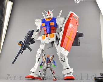 Kit de modelo RX-78-2 Gundam (color personalizado) a escala 1/35, construido y pintado por AeroModelBuild