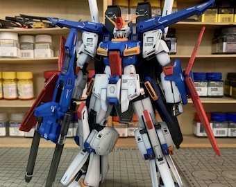 ZZ Gundam Ver. Ka MG 1/100 preensamblado y pintado / Acabado personalizado / Kit de modelo ensamblado profesionalmente / Regalo para coleccionistas de anime