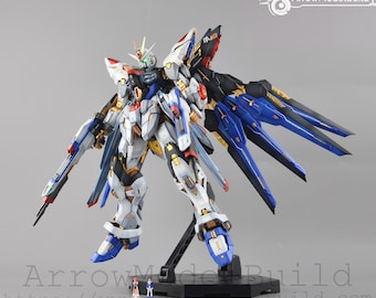 AeroModelBuild Strike Freedom (Heavy Shaping) with LED Gundam Built & Painted MGEX 1/100 Model Kit