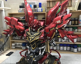 AeroModelBuild Sinanju Head Chest with LED Built & Painted 1/35 Model Kit